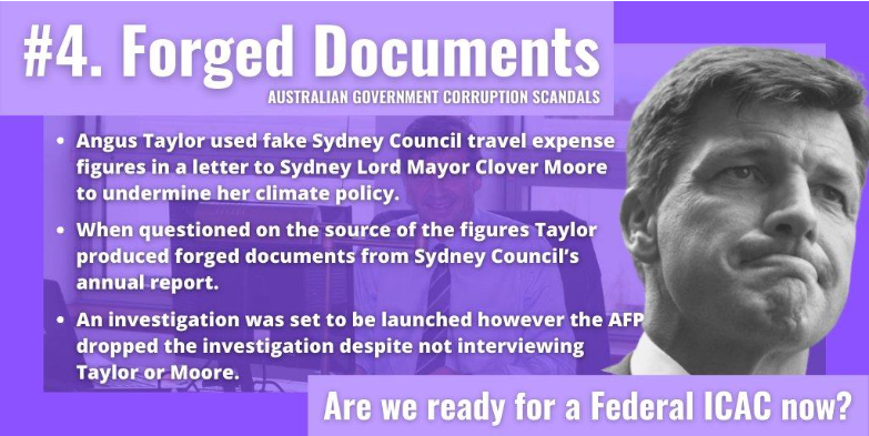 Forged Documents - Angus Taylor