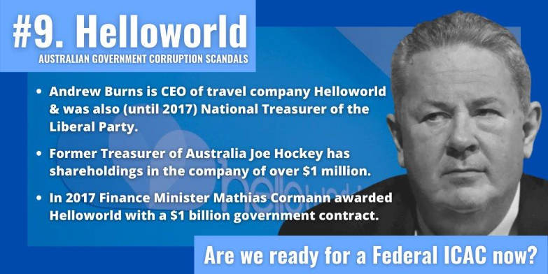 HelloWorld Travel - Joe Hockey / Mathias Cormann